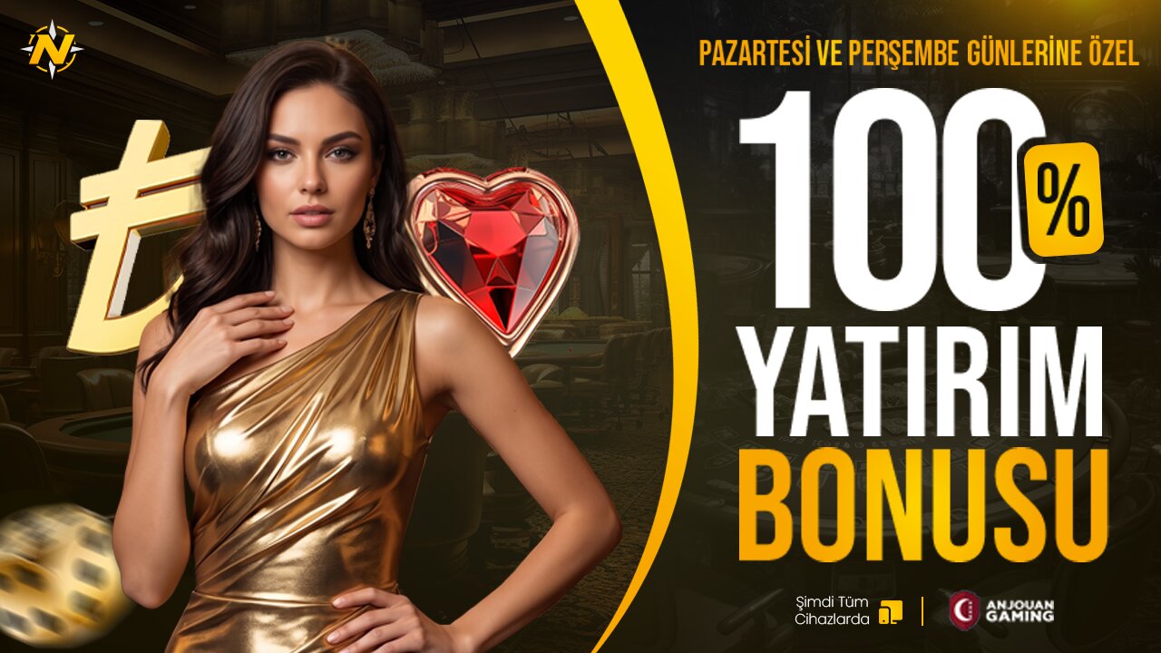 Natobet pazartesi ve perşembe günlerine özel yüzde 100 yatırım bonusu görseli